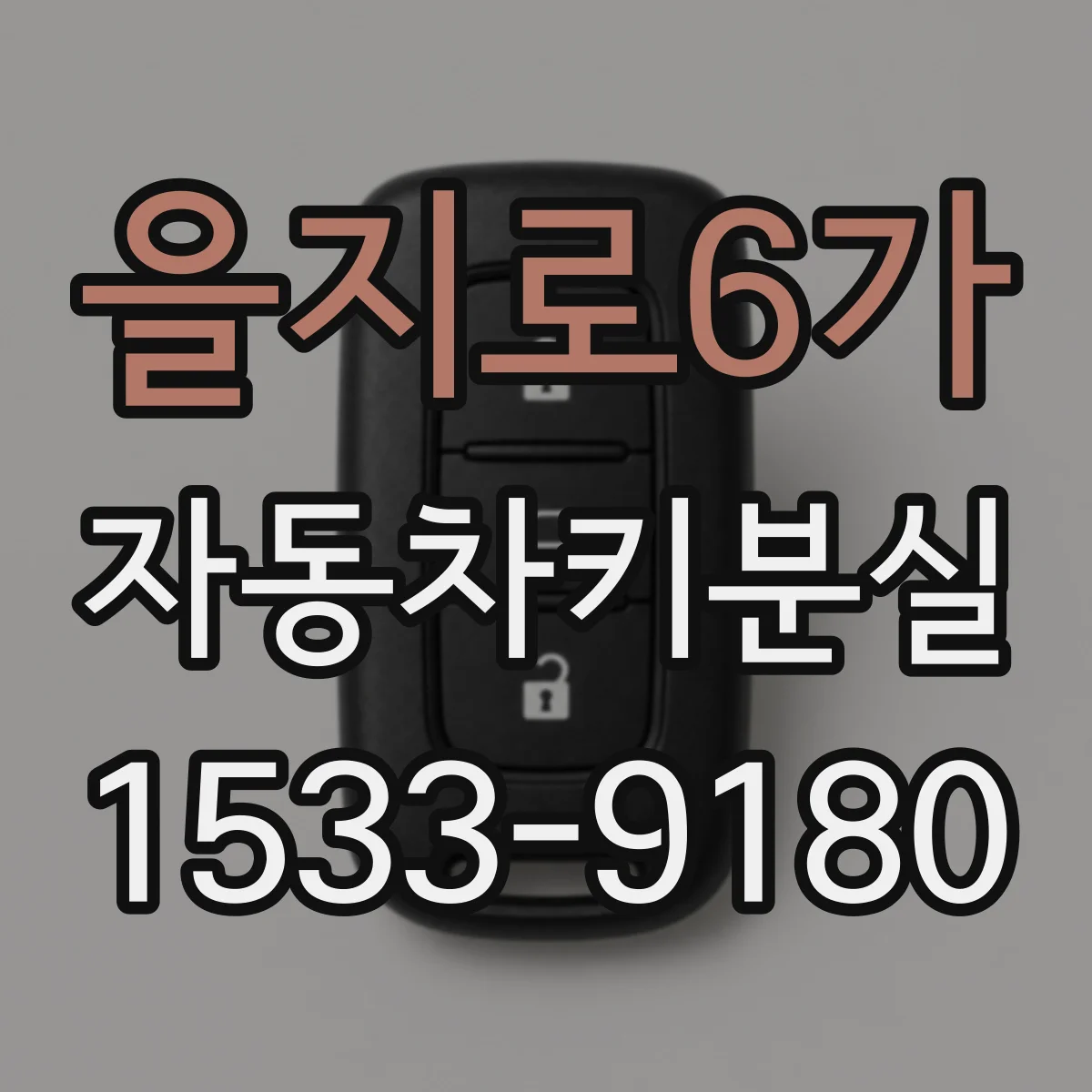 을지로6가 자동차키분실