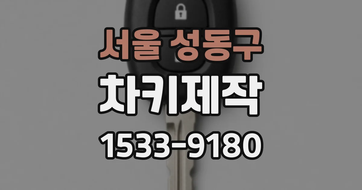 서울 성동구 차키제작