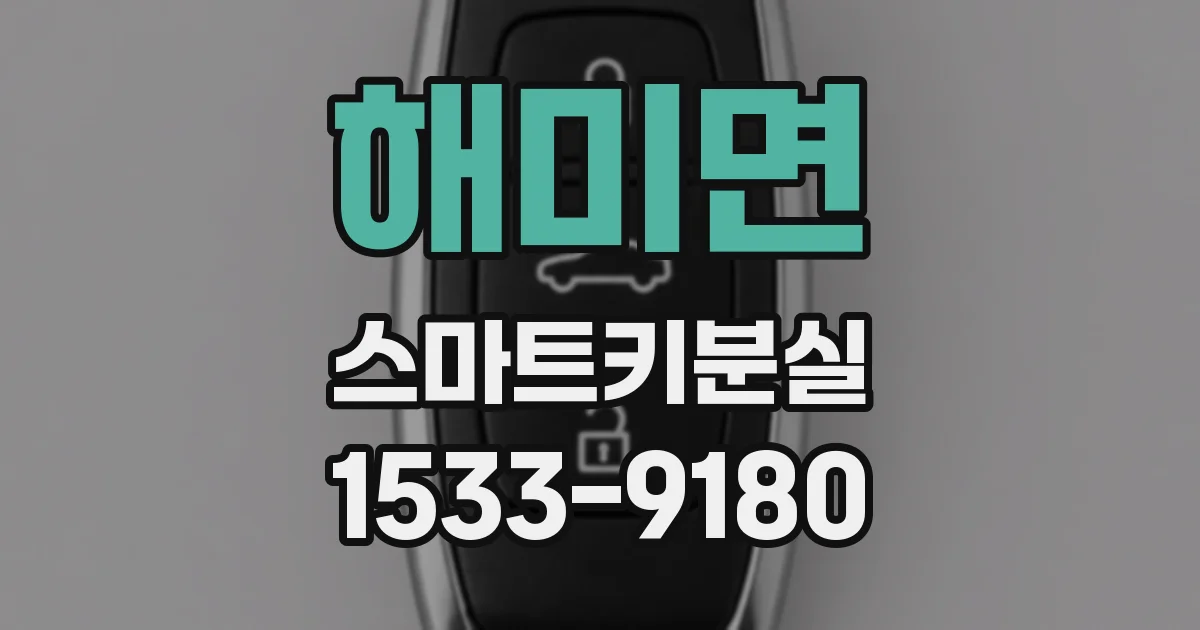 해미면 스마트키분실