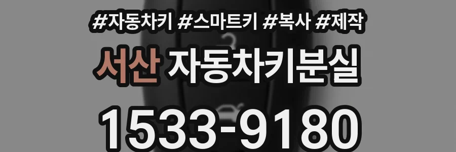 서산 자동차키분실