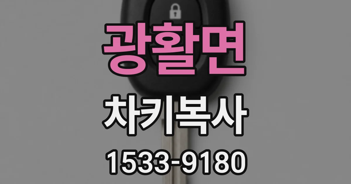 광활면 차키복사