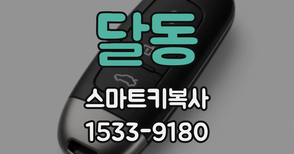 달동 스마트키복사