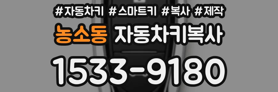 농소동 자동차키복사