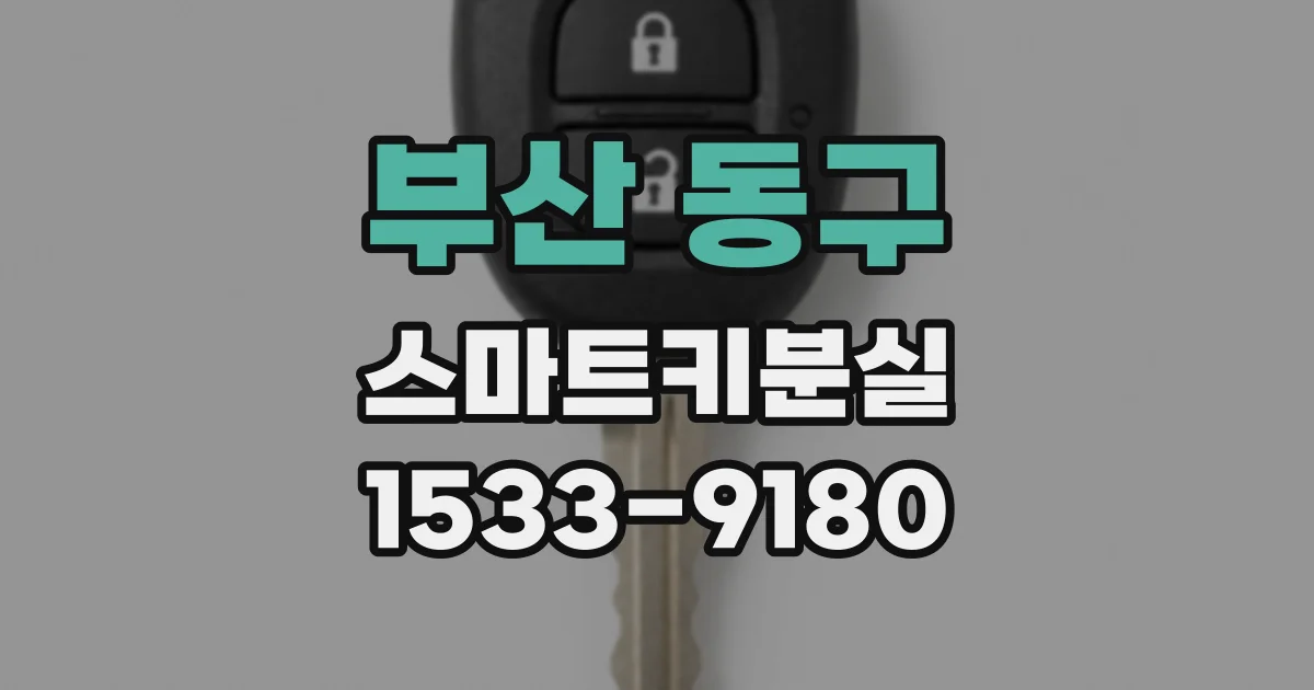 부산 동구 스마트키분실