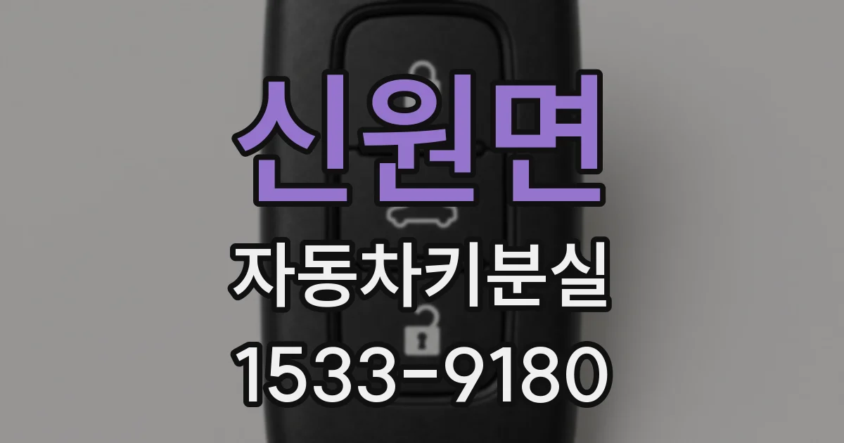 신원면 자동차키분실