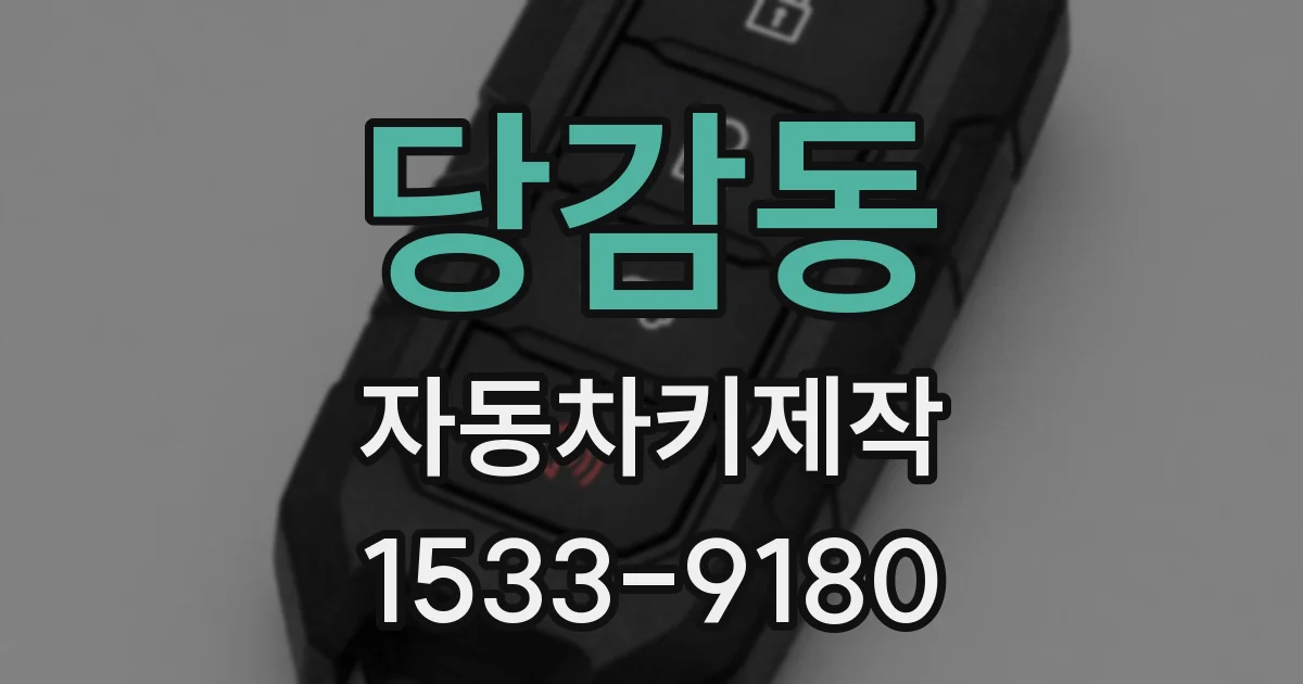 당감동 자동차키제작