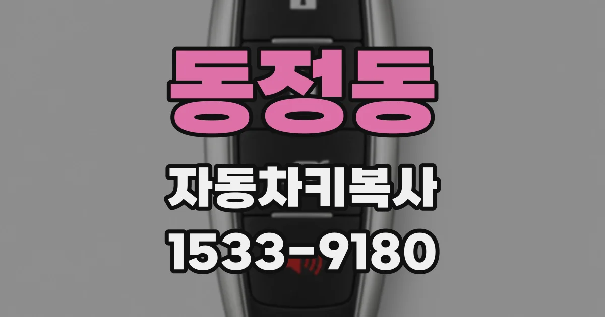 동정동 자동차키복사