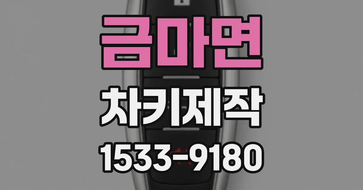 금마면 차키제작