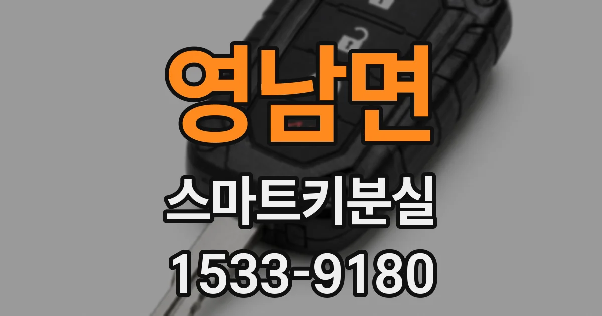 영남면 스마트키분실