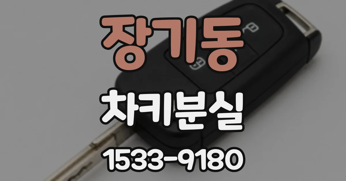 장기동 차키분실