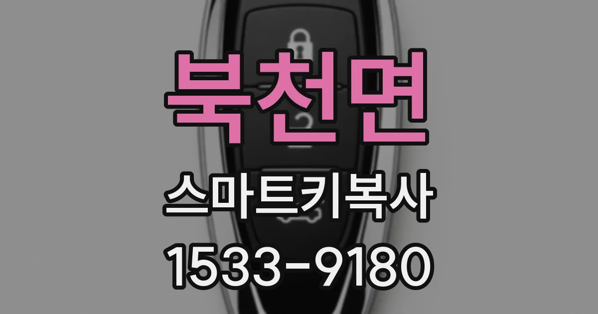 북천면 스마트키복사