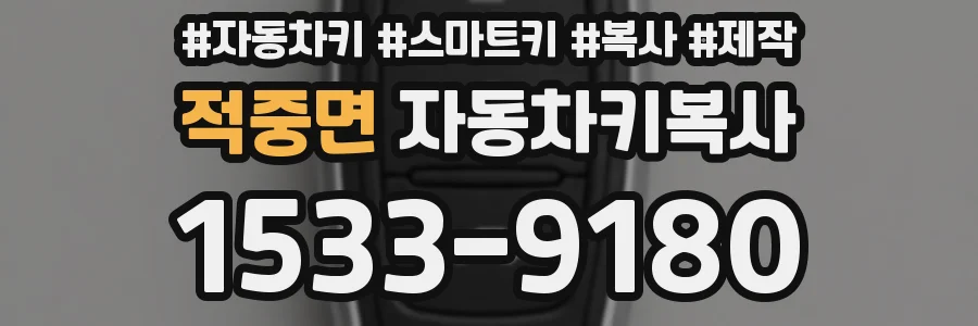 적중면 자동차키복사