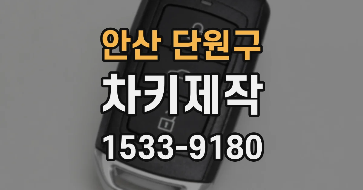 안산 단원구 차키제작