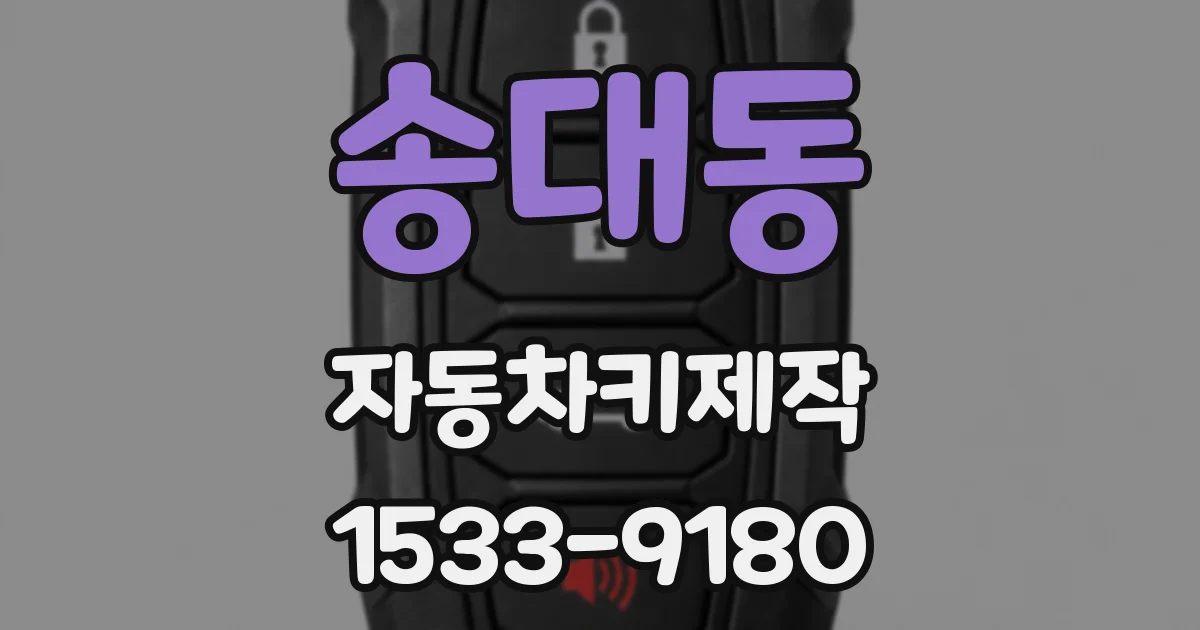 송대동 자동차키제작