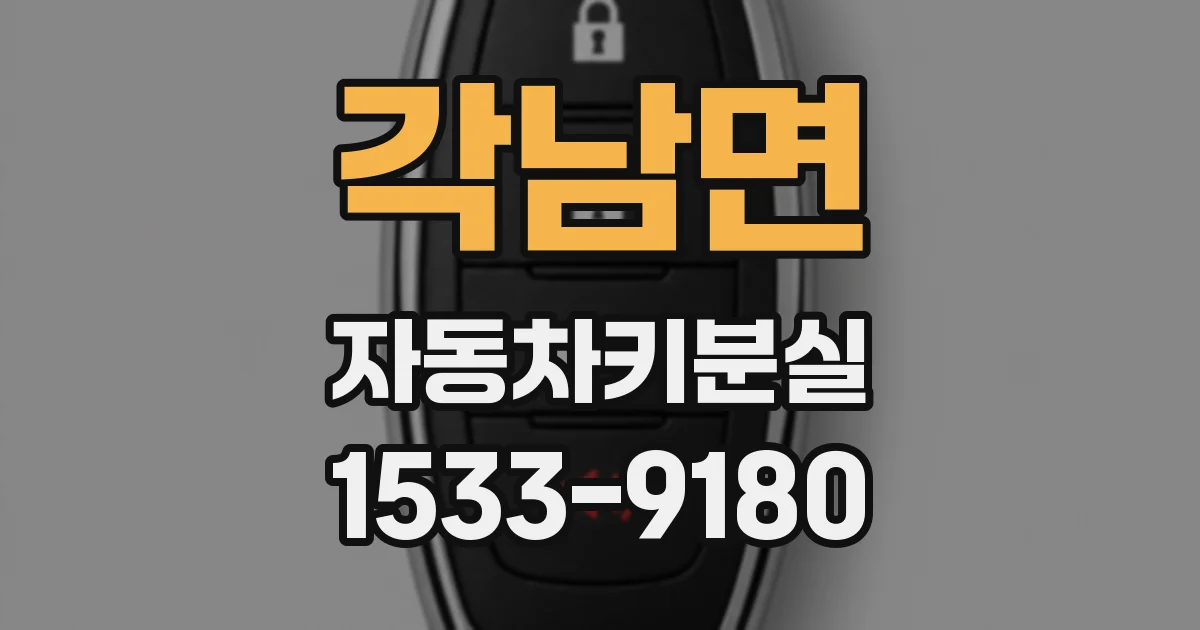 각남면 자동차키분실