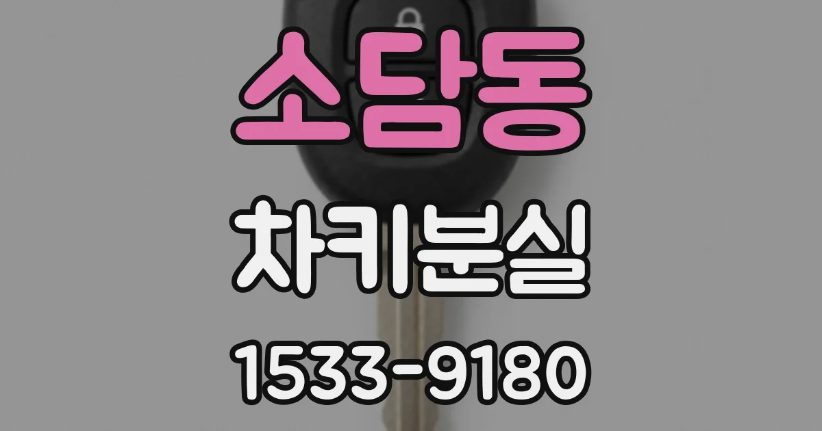 소담동 차키분실