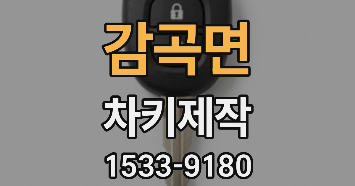 감곡면 차키제작