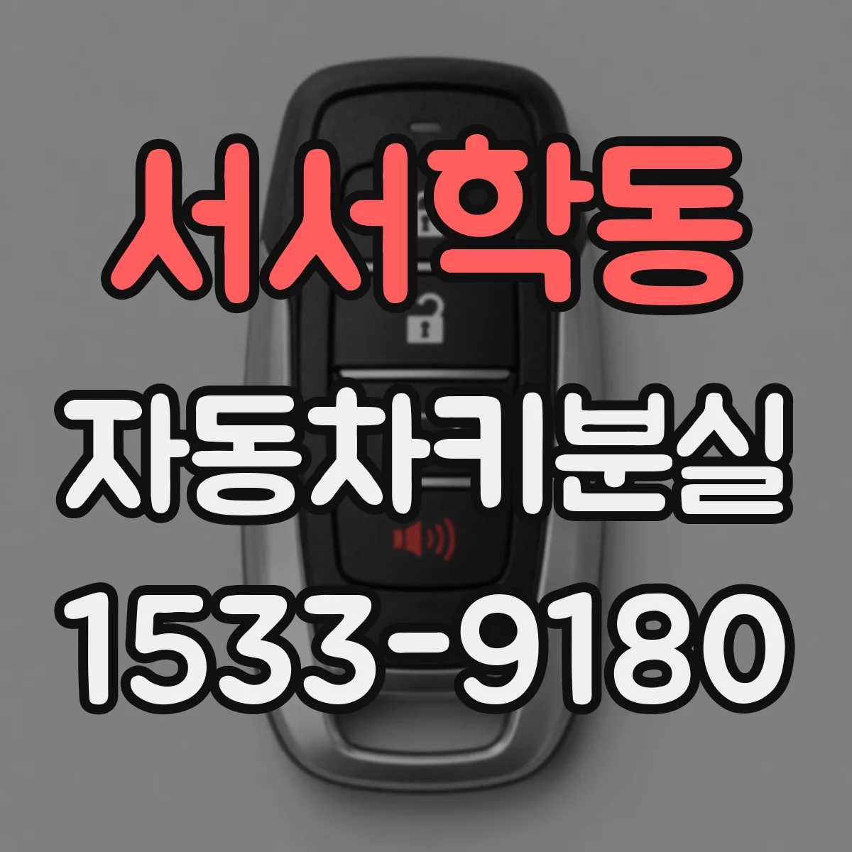 서서학동 자동차키분실