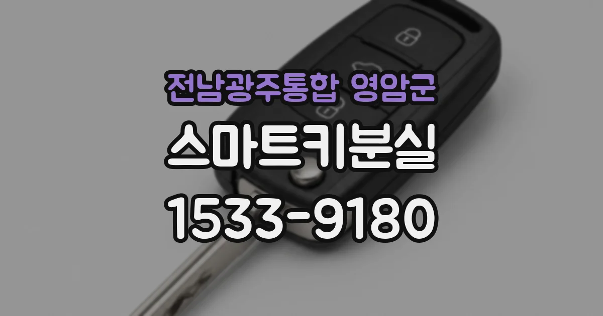 전남광주통합 영암군 스마트키분실