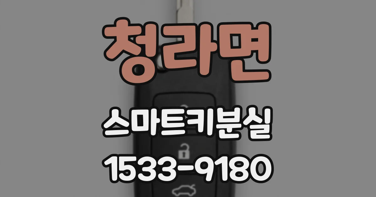 청라면 스마트키분실