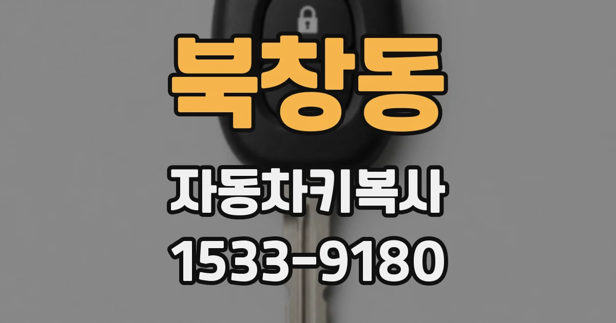 북창동 자동차키복사