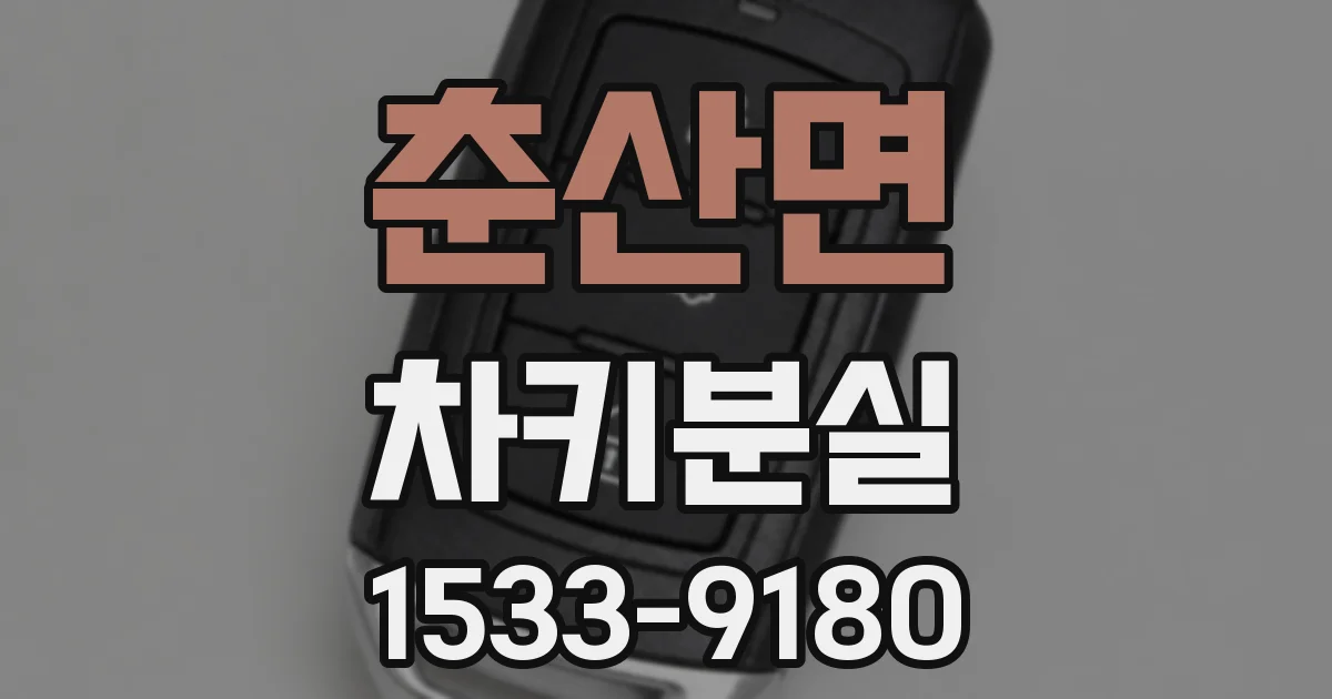 춘산면 차키분실