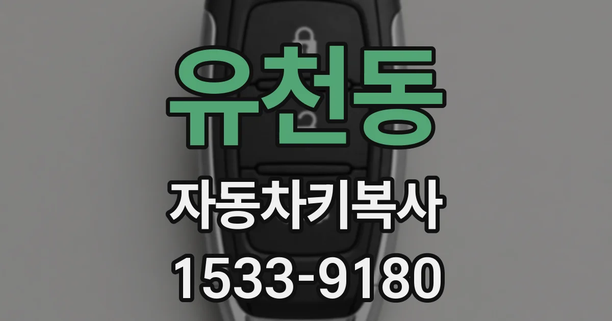 유천동 자동차키복사