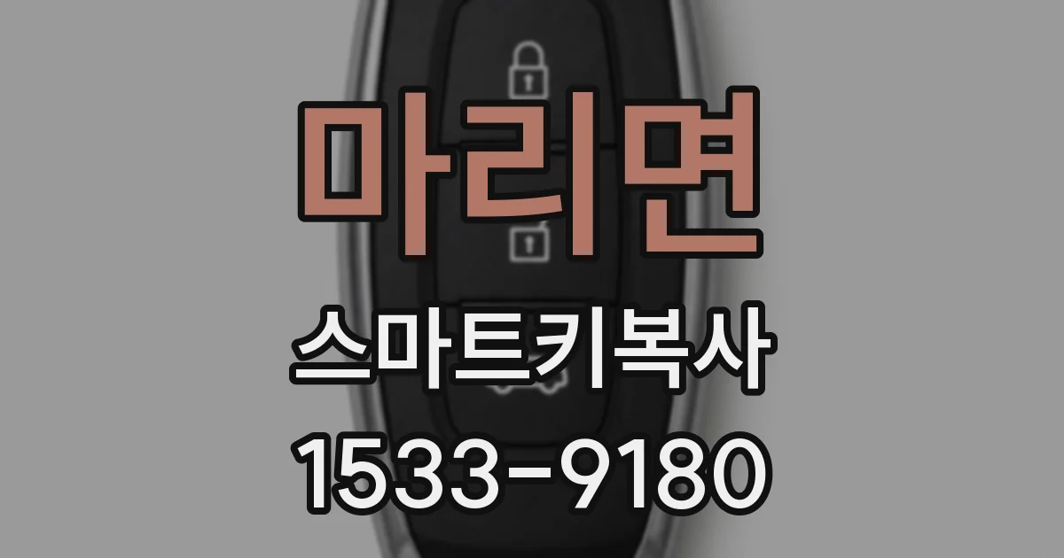 마리면 스마트키복사