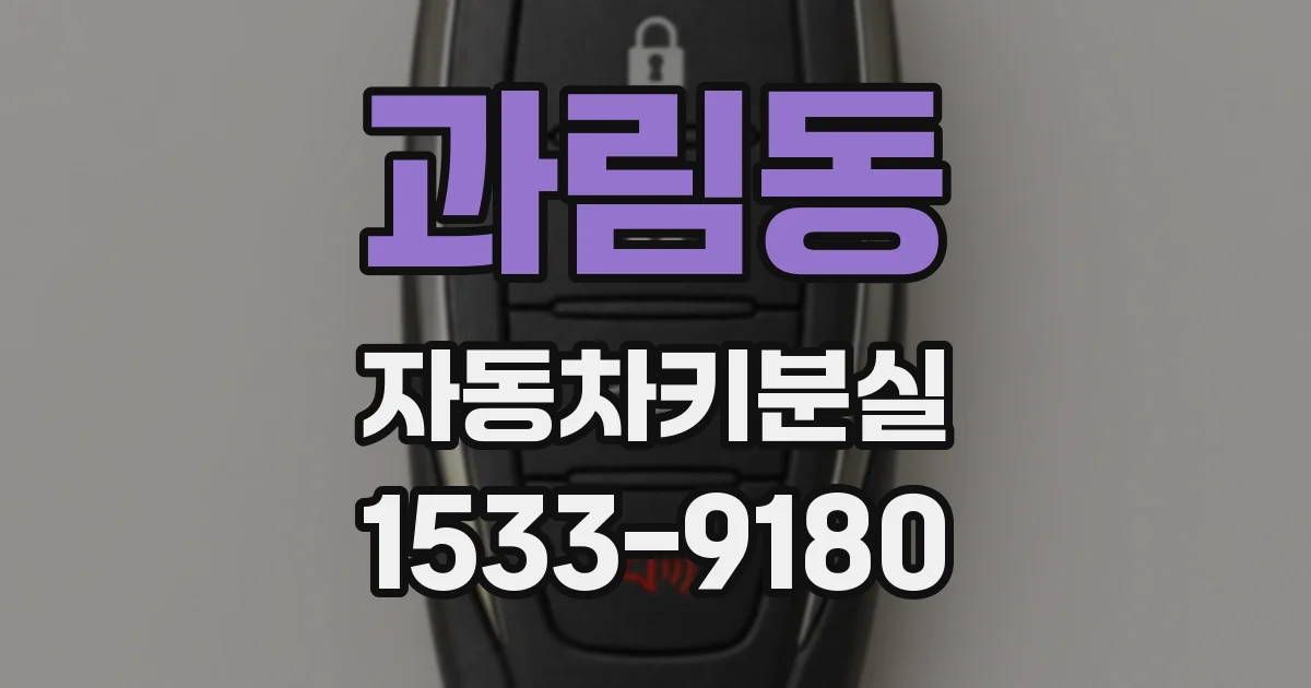 과림동 자동차키분실