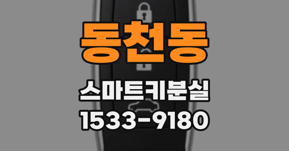 동천동 스마트키분실