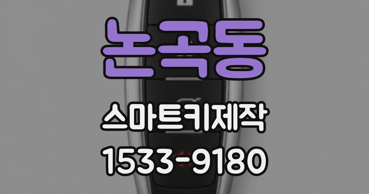 논곡동 스마트키제작