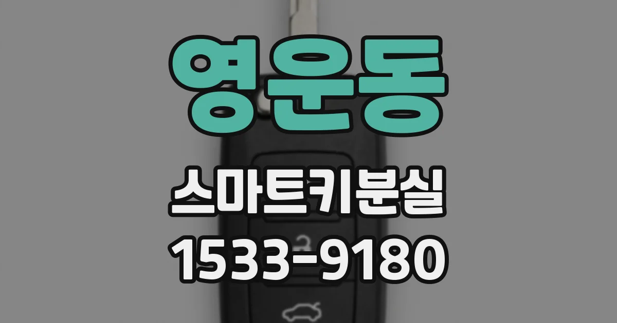 영운동 스마트키분실