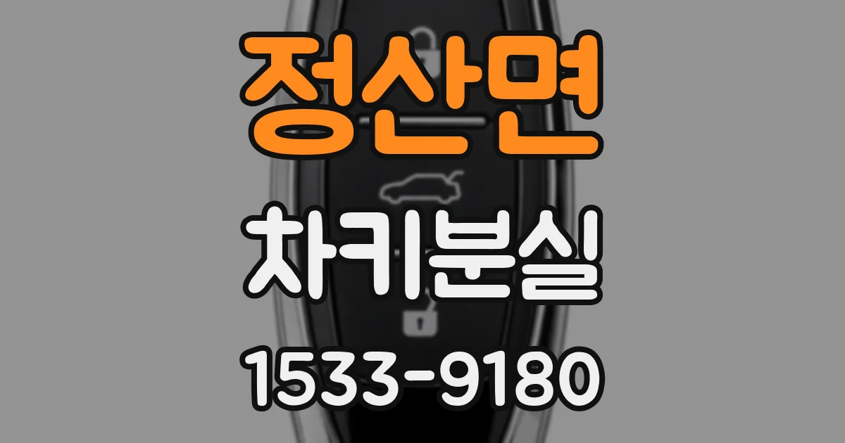 정산면 차키분실