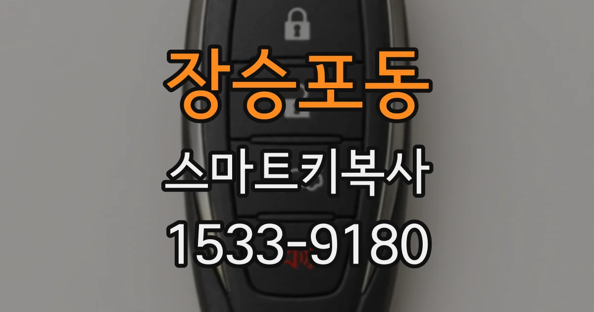 장승포동 스마트키복사