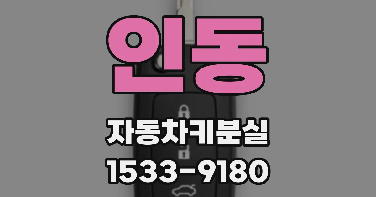 인동 자동차키분실