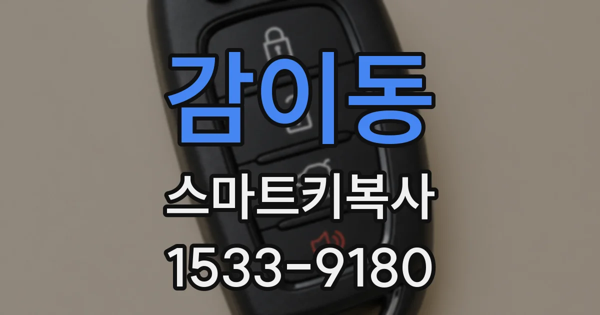 감이동 스마트키복사