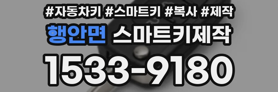 행안면 스마트키제작