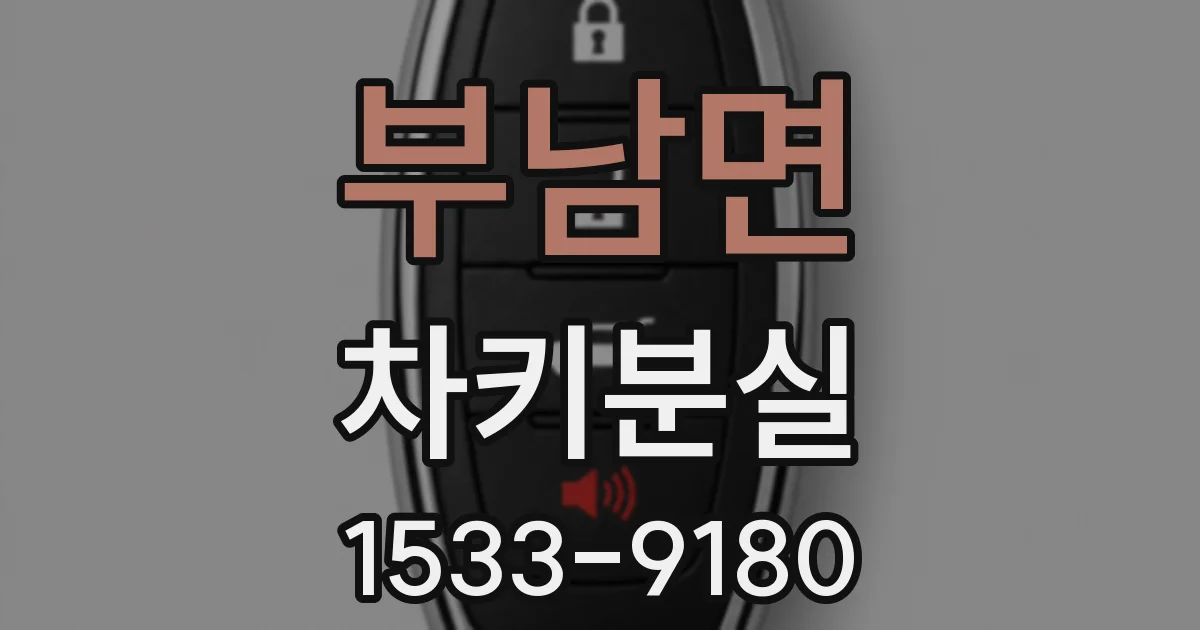 부남면 차키분실