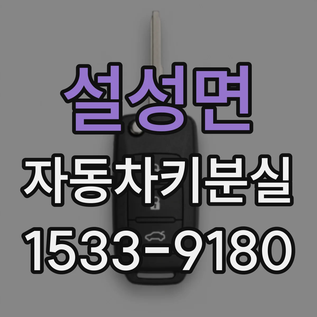 설성면 자동차키분실