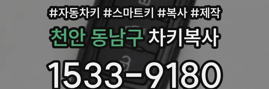 천안 동남구 차키복사