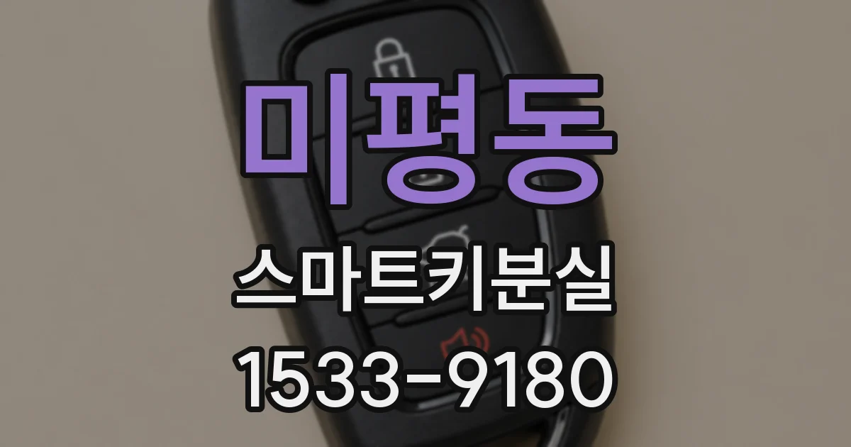미평동 스마트키분실