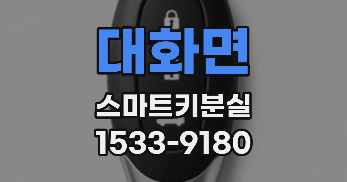 대화면 스마트키분실