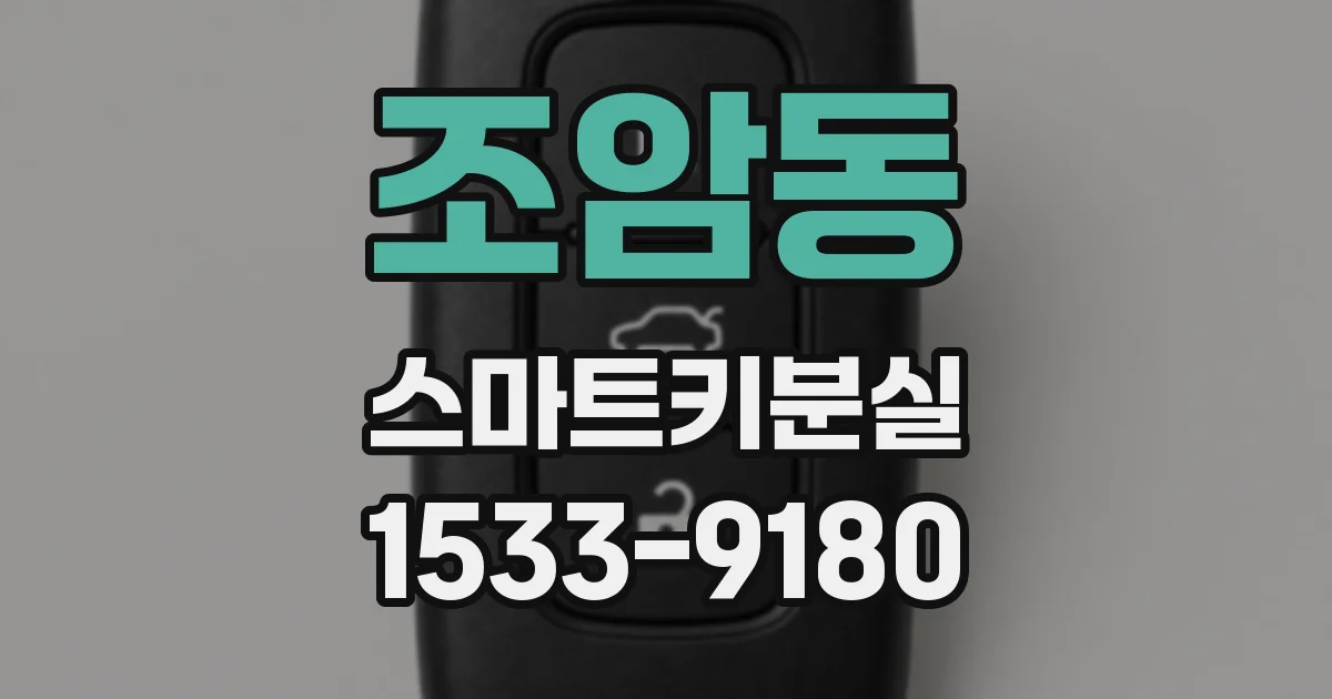 조암동 스마트키분실