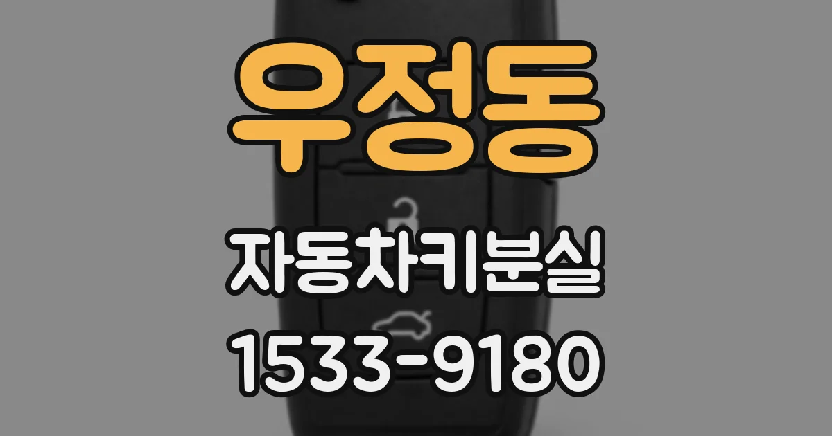 우정동 자동차키분실