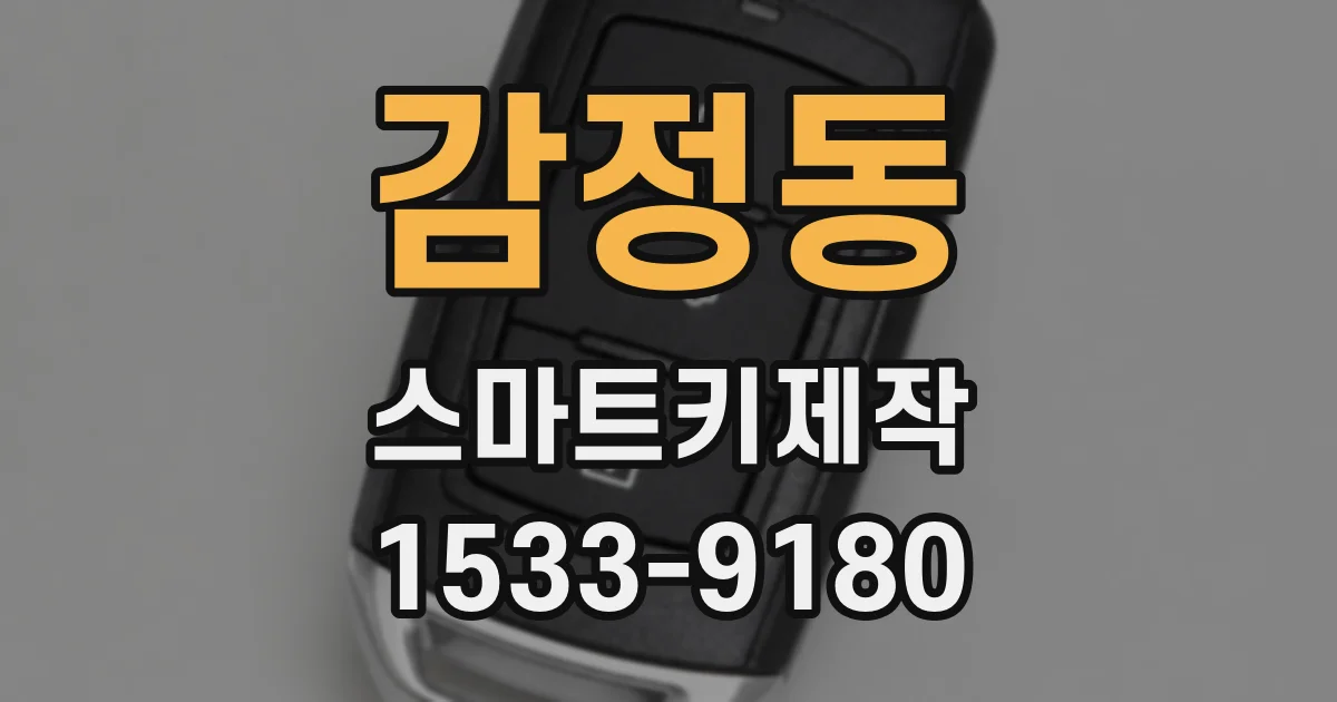 감정동 스마트키제작