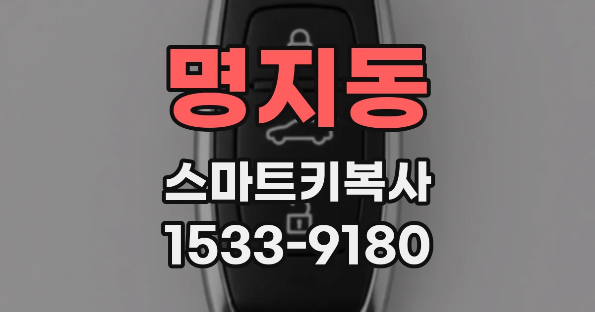 명지동 스마트키복사