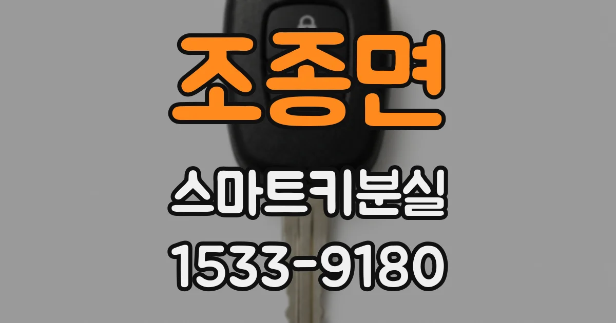 조종면 스마트키분실