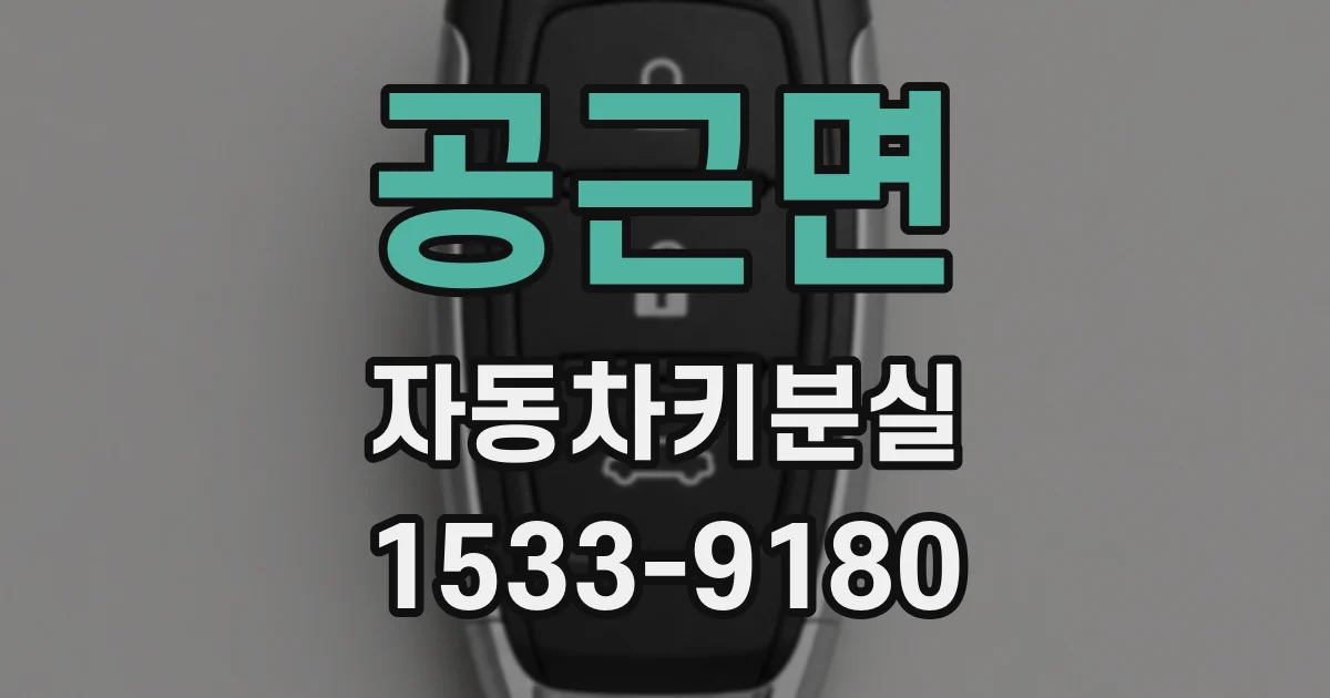 공근면 자동차키분실