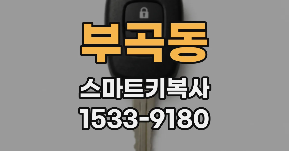 부곡동 스마트키복사