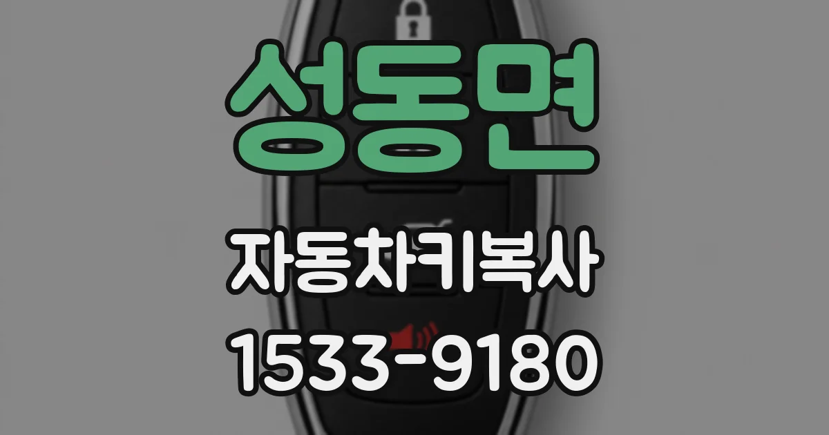 성동면 자동차키복사